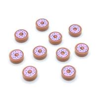 NEW LEGO Parts 10x Iced Donut & Sprinkles 1x1 Minifigure Food Tiles 98138pb182