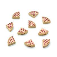 NEW LEGO Parts 10x Lattice Fruit Pie Slice 1x1 Minifigure Food Tiles 25269pb001
