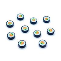 NEW LEGO Parts 10x Sushi Roll Slice 1x1 Minifigure Food Tiles 98138pb261