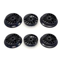 NEW LEGO Train Steam Locomotive Set 6x Black Spoked Wheels 85489 85489a 85489b