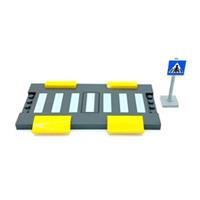 LEGO Zebra Crossing Half Road Plate & Sign 60290 60291 60292 60304 60306 60328