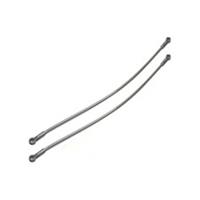 NEW LEGO 2x Zipline Hose Flexible 22L & 2 Connector Ends Silver Metallic 27965