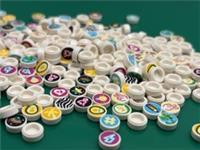 LEGO Round 1x1 Printed Tile From Extra DOTS Series 5 41932 - 35 Random Pieces