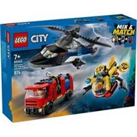 LEGO City 60462 Helicopter, Fire Truck & Submarine Remix - Brand New & Sealed