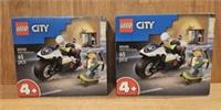 Brand New - 2 X LEGO City Police Motorcycle Chase 60455 NEW 2025 - Free UK P&P