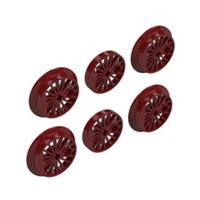 NEW LEGO Train Steam Locomotive 6x Dark Red Spoked Wheels 85489 85489a 85489b