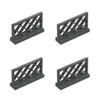 NEW LEGO 4x Lattice Fence 1x4x2 Dark Bluish Grey 3185 Farm House Castle Barrier