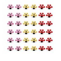 Lego 19119 24866 Plant Multicoloured Flowers & Dark Green Stem Qty 36