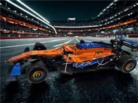 Upgraded Google Chrome style wheel covers for Lego Technic McLaren 42141