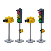 Genuine LEGO 2x Speed Camera & 2x Traffic Light Street Road Town City Scenery