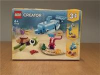 Lego 31128 - 3-In-1 Creator Dolphin and Turtle Building Set BNIB. Box damaged.
