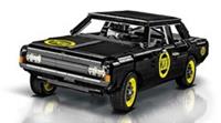 COBI-24333 Opel Rekord C Schwarze Witwe Black Widow Building Car Model 2078pcs