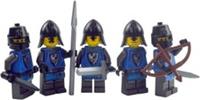 LEGO Castle Minifigures - LEGO Set of 5 Black Falcon Knights Figures