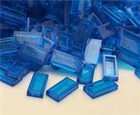 LEGO Tile 1x2 Transparent Blue From Ultimate Millennium Falcon - 20 Pieces NEW