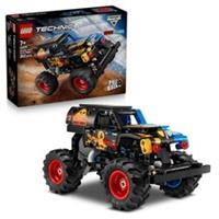 LEGO Technic Monster Jam Grave Digger Fire and Ice Pull Back Truck Toy Race Car