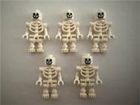 Lego Skeleton Minifigure x 5 Halloween Monster Castle - Job Lot - NEW