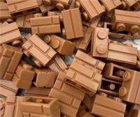 Lego 1x2 Medium Nougat Masonry Bricks - 100pcs (98283) New 4656783