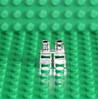 Lego Silver Chrome Small Legs NEW!!!