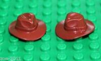 Lego 2x Reddish Brown Minifig, Headgear Hat NEW!!!