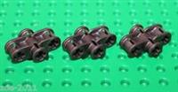 Lego 3x Pearl Dark Grey Technic Axle Connector 2x3 Quadruple ( 11272) NEW