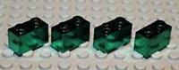 Lego 4x Green Chrome Brick 1x2 NEW!!!