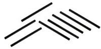 Lego 8x Technic Black Axle 10 Studs Long (3737) NEW!!!
