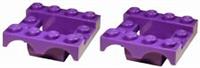 Lego 2x Purple Vehicle Mudguard Frame 4x4x1 (24151) NEW!!!!