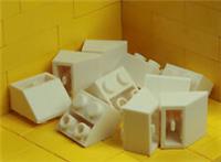 NEW LEGO BRICKS - 10 x WHITE 2x2 INVERTED SLOPE BRICK 45 3660 -