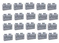 Lego Light Bluish Grey Brick 1x2 Masonry 20 pieces (98283) NEW!!!