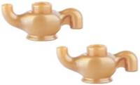 Lego 2x Pearl Gold Genie Lamp (98383) NEW!!!