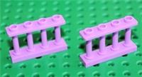 Lego 2x Medium Lavender Fence 1x4x2 NEW!!!