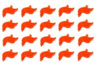 Lego 20x Transparent Neon Orange Small Fire Flame (64647) NEW!!!