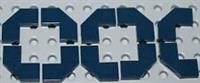 Lego 10x Dark Blue Tile Modified 2x2 Corner Facet (27263) NEW!!!