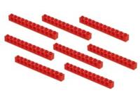 Lego 8x Technic Red Brick 1x12 (3895) NEW!!!