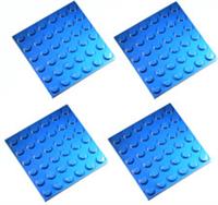 Lego Blue Plate 6x6 4 pieces (3958) NEW!!!