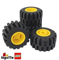 LEGO 87697 / 6014 Pack of 4x - Tyre & Wheel Rim 21mm x 12mm NEW choose colour
