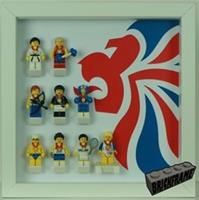 Display case frame to display Lego Olympic Minifigures 8909