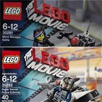 3 LEGO MOVIE POLYBAG BUNDLE -30282-30281-POLICE ENFORCER-MICRO MANAGER-CHRISTMAS