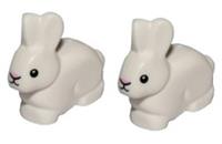 Lego 2x White Rabbit NEW!!!