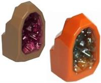 Lego 2x Rock 1x1 Geode with Glitter (49656pb02) NEW!