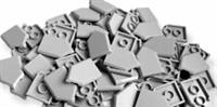 Lego 25x Light Bluish Grey Tile 2x3 Pentagonal (22385) NEW!!!