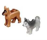 Lego 2x Dog Husky & Sheperd NEW!!!