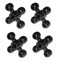 Lego 4x Technic Black Knob Wheel (32072) NEW!!!