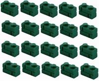 Lego Dark Green Brick 1x2 Masonry 20 pieces (98283) NEW!!!