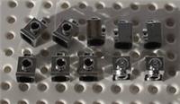 Lego 10x Silver Chrome Brick, Modified 1x1 Headlight (4070) NEW!