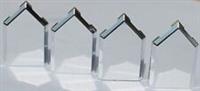 Lego 4x Custom Silver Chrome Tile 2x3 Pentagonal (22385) NEW!!!