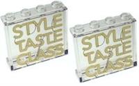 Lego 2x Transparent Clear Panel 1x3x4 Style Taste Class (60581pb193) NEW!!!