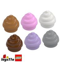 LEGO 3441 / 53119 NEW Cake Topping Decoration Swirl / Poop - Pack of 1/2/4/8