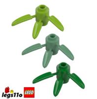 LEGO 30176 Pack of 1x 2x 4x 8x - Round Plant Brick with 3 Bamboo Leaves NEW