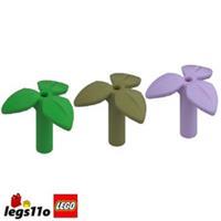 LEGO 37695 - Pack of 1x 2x 4x - NEW Plant Stem with 3 Leaves and Bar